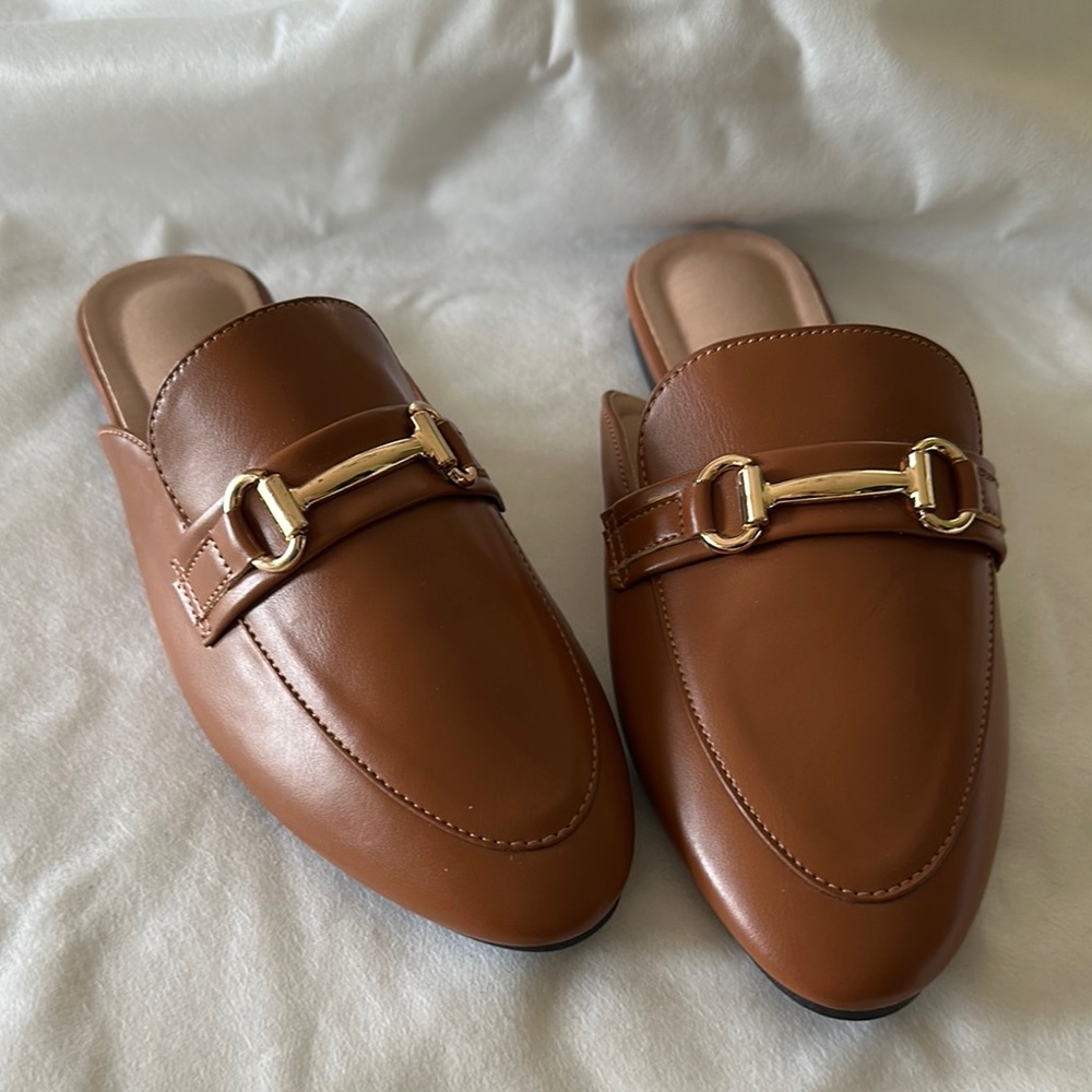 - Women’s Brown Loafers Size 9.5 | Classic Slip-On Mules | Office to Weeke…